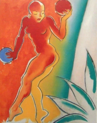 Allen Jones Vintage Reproducción Impresión 14 x 11" 1993 Pop Art AJ077 Foto 1 de 2