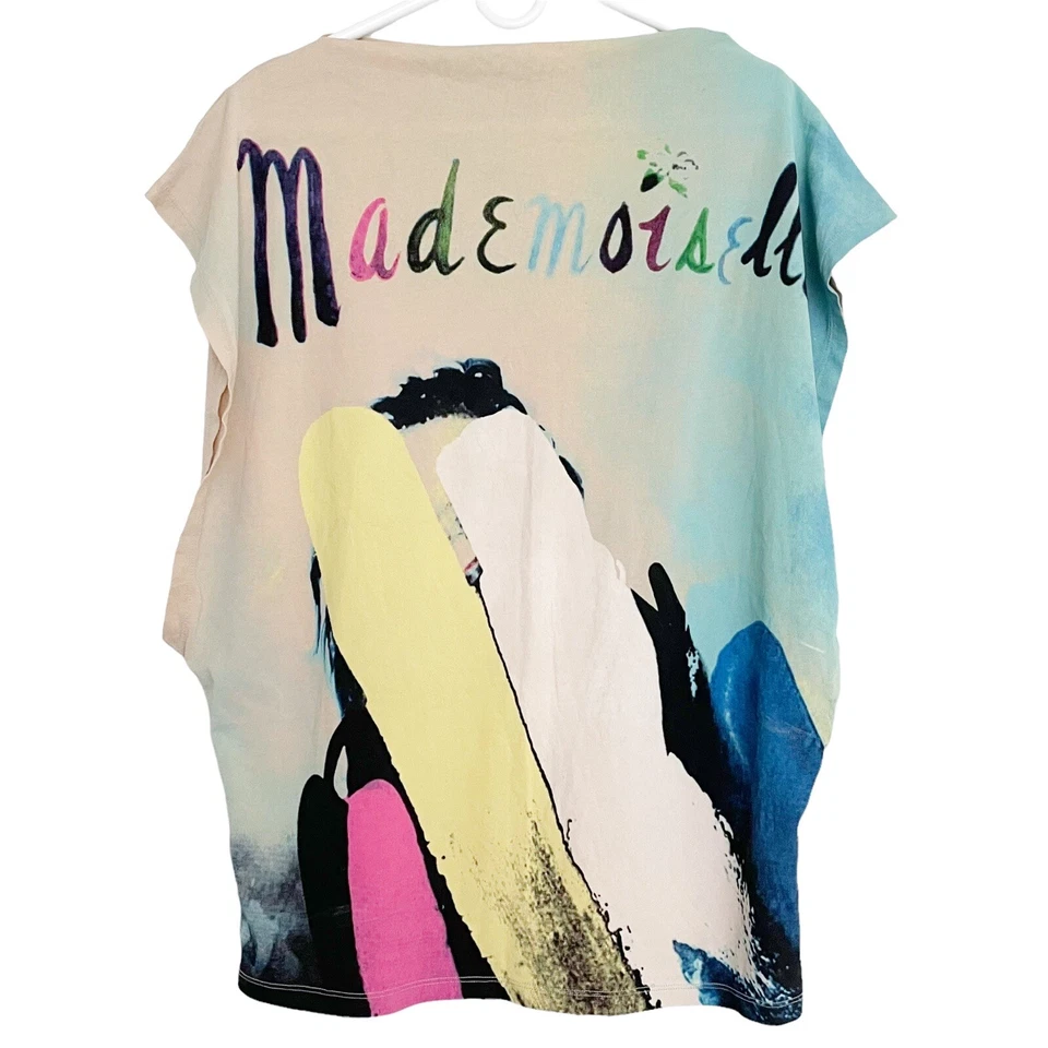 SILVIAN HEACH Oversized Graphic "Mademoiselle" Pop Art Tee Size XS - Image 1 of 4