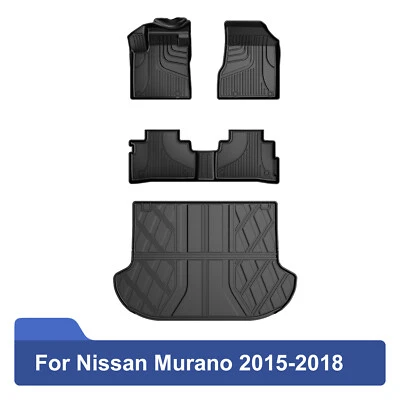 Car All Weather TPE Floor Mats+Trunk Mat Set For Nissan Murano 2015-2018 Foto 1 de 4