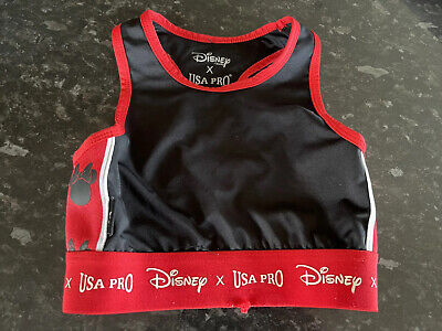 USA Pro Disney-Minnie Mouse Ragazze Cropped Sports Canotta/TOP (da 7 A 8 Anni) • 3.42€