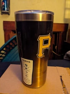 Pittsburgh Pirates stainless steel 20 oz Tervis travel mug w lid - Picture 1 of 7