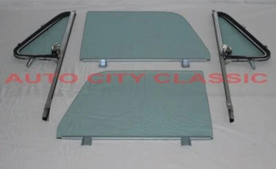1964 1965 1966 Chevrolet GMC Pickup Truck Green Glass Vent Post Door Assembly - Image 1 of 4