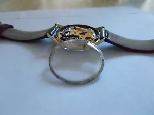 ACCUTRON 218 CLEAR EXHIBITION CASE BACK W/ RING with before and after photos - Picture 1 of 6