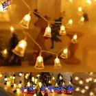 10/20LED String Lights Battery Star Globe Jingle Bell Christmas Xmas Tree Decor