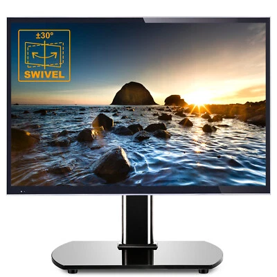 Universal Table top TV Base Stand with Swivel Mount for 27-55 inch LCD LED TVs - Image 1 of 4