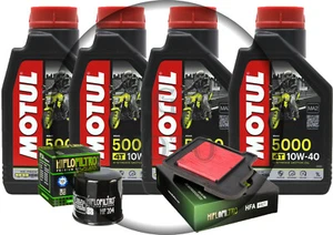 Kit tagliando yamaha mt 09 olio motul 5000 10w40 filtro olio e aria 2014-2020 - Imagen 1 de 3