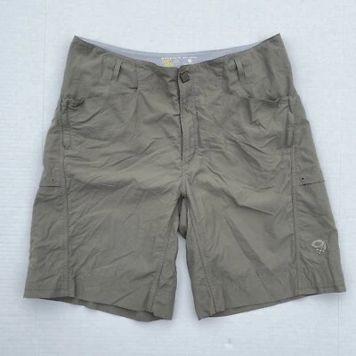 Mountain Hardwear Men’s Lightweight Stretchy Nylon Hiking Shorts Green Size L - Image 1 of 4