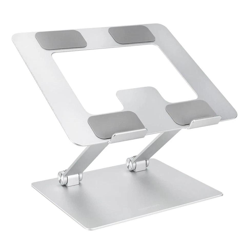 Soporte Ergonómico Plegable para Portátil, Elevador Ajustable para Portátiles hasta 17.3", Plateado Foto 1 de 4
