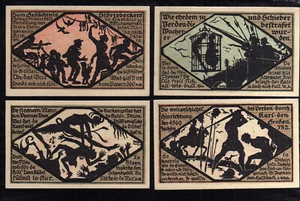 VERDEN - GERMANY NOTGELD -     25, 50, 75 PFENNIG, 1 MARK - Picture 1 of 2