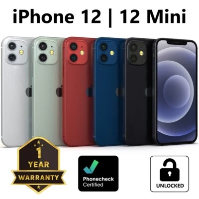 Apple iPhone 12 | 12 mini - 64GB 128GB 256GB - Unlocked T-Mobile AT&T Verizon - Image 1 of 3