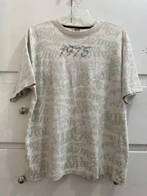 AVIREX Y2K T-Shirt Since 1975 All Over Print And Eagle Men's Size XL - image 1 of 4