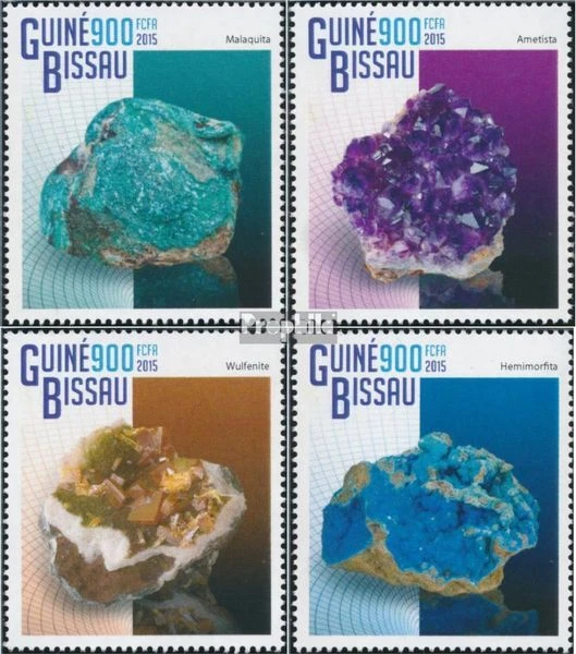Stamps Guinea-Bissau 2015 Mi 7557-7560 (complete. issue) MNH 2015 Minerals - image 1 of 1