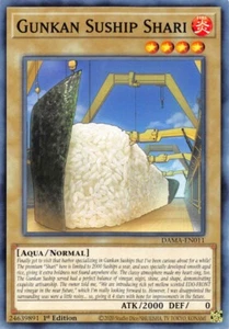 Gunkan Suship Shari DAMA-EN011 Yu-Gi-Oh! Card 1st Edition MINT - Picture 1 of 6