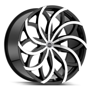 Strada Huracan 6x135/6x139.7 22x9.5 +30 Gloss Black Machined S61260730GBM - Picture 1 of 16