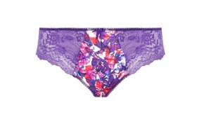 Elomi Morgan Carnival Purple Print Briefs Knickers - 4XL - BNWT - Picture 1 of 2