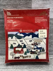 VTG Plus Mark Winter Portraits Christmas Cards 20 Count New Sealed Box USA 1985 - Picture 1 of 9