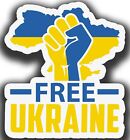 FREE UKRAINE SOLIDARITY VINYL CAR VAN IPAD LAPTOP PEACE STICKER FLAG WAR a016