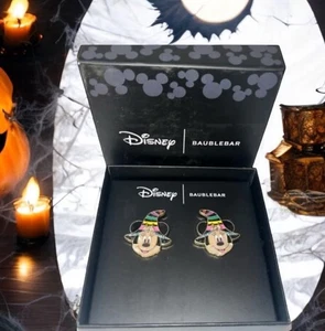 Disney Baublebar Minnie Mouse Halloween Striped Witch Hat Gift Box Colorful New - Picture 1 of 8