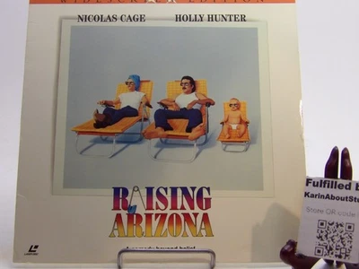 Raising Arizona LaserDisc 1987 Comedy Nicolas Cage Holly Hunter Coen Brothers - Image 1 of 4
