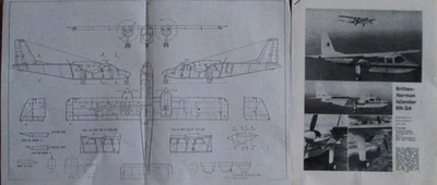 3 Seiten Beschreibung von BRITTEN NORMAN ISLANDER BN-2A - Bild 1 von 4