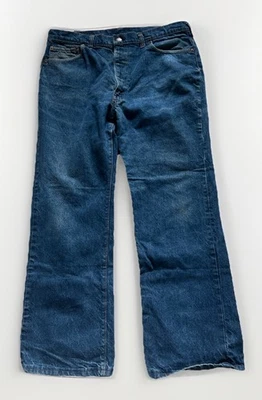 1970’s Vintage Levis 517 0217 Boot Cut Jeans Talon 42 Zip Red Tab Size 40x34 USA - Image 1 of 4