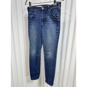 Pilcro + The Letterpress No. 26 Jeans ajustados Anthropologie lavado ligero alto riesgo - Imagen 1 de 6