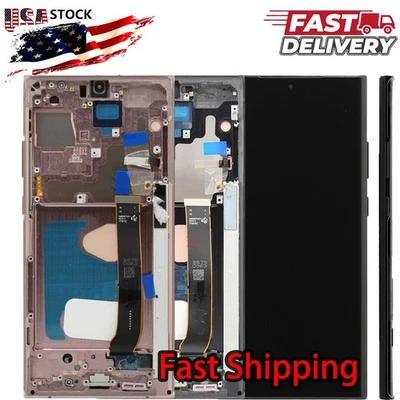 Marco de pantalla táctil LCD OLED con huella digital para Samsung Galaxy Note 20 Ultra 5G Foto 1 de 4