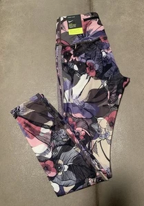Nike Dri-fit Women’s Running Epic Fast Floral 7/8 Legging with Pockets NEW Small - Picture 1 of 14
