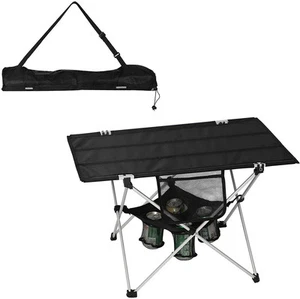 Folding Camping Table Ultralight Outdoor Beach BBQ Picnic Fishing Table with - Picture 1 of 1