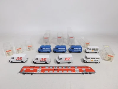8X Wiking H0 1:87 280 MB 207 D: Wacker + BZ + Trans-O-Flex Mint + Box #CZ334-0,5 - Immagine 1 di 4