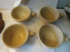 Genuine Buffalo China Restaurant Ware Coffee Cups Made In USA Four Vintage - Picture 1 of 9