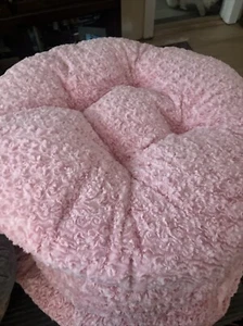 Dog Bed Bagel Rosette Light Pink S M Bessie And Barney Furry - Picture 1 of 4