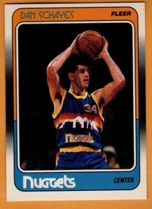 DAN SCHAYES(DENVER NUGGETS)1988 FLEER BASKETBALL CARD - Picture 1 of 1