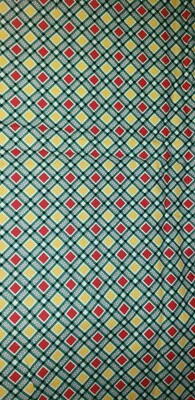 Fabric Green geometric block Faye Burgos Marcus Brothers Textiles 80" Yard - Image 1 of 4