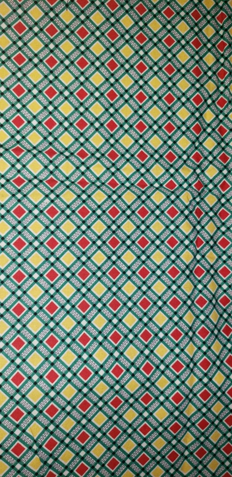 Fabric Green geometric block Faye Burgos Marcus Brothers Textiles 80" Yard - Image 1 of 4