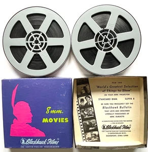 ORIGINAL VINTAGE 8mm "SPOOK SPOOFING" OUR GANG COMEDY BLACKHAWK FILMS 2 REEL SET - Imagen 1 de 3