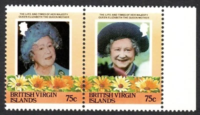British Virgin Islands Stamp Scott 516a MNH 75c Queen Mother 85th Birthday 1985 - Image 1 of 2