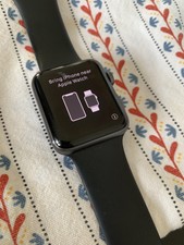 Apple Watch Series 3 42mm Aluminium Case Black Sport Band Smart Watch -...