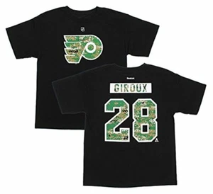 Reebok NHL Youth Philadelphia Flyers Claude Giroux #28 American Camo Tee - Picture 1 of 3