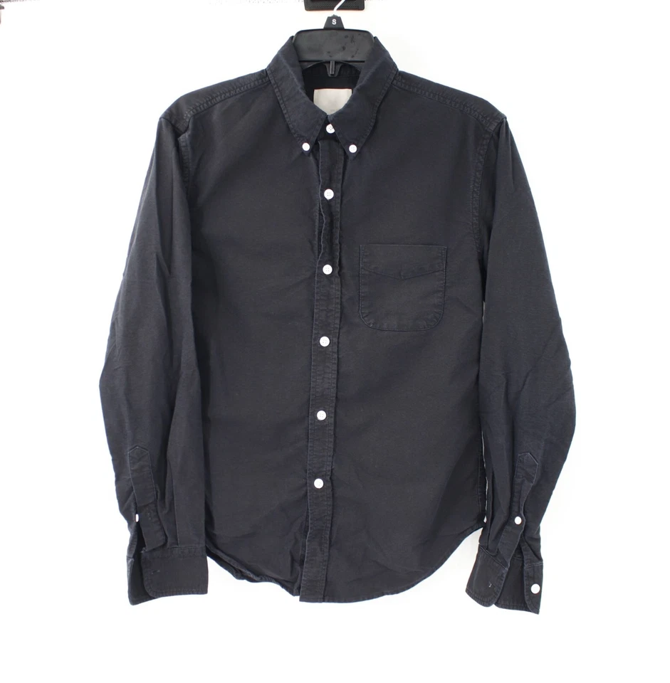 Band of Outsiders Shirt Mens 2 Cotton Black Long Sleeve Button Down Made in USA - Image 1 of 4