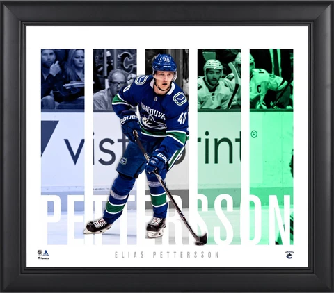 Elias Pettersson Vancouver Canucks Framed 15x17 Player Panel Collage Cover