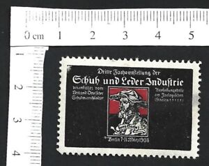 Germany Shoe & Leather Industry Exhibition poster stamp MH