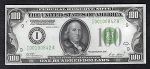 FR. 2151-I 1928-A $100 FRN FEDERAL RESERVE NOTE MINNEAPOLIS, MN UNCIRCULATED - Picture 1 of 2