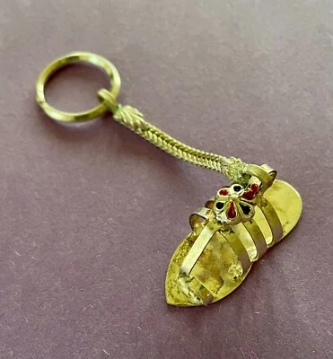 Llavero estilo chancla de plata de ley  Foto 1 de 3