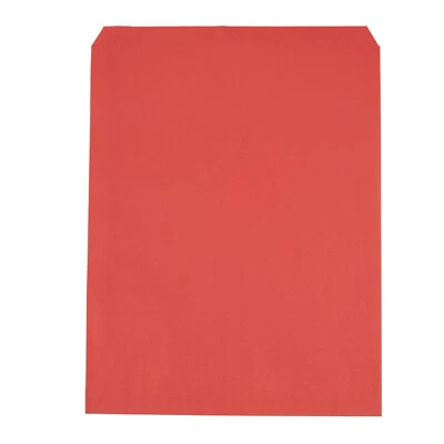 500 bolsas de regalo de papel rojas planas venta al por menor mercancía 12 x 15 Foto 1 de 4