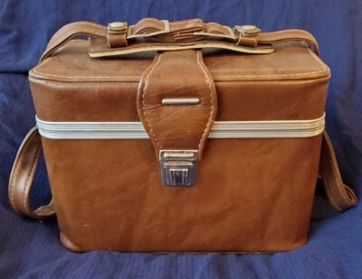Vintage Faux Leather Camera Hard Bag Case Circa 1960 - Image 1 of 4