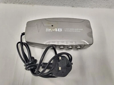 PHILEX SLX4-B 4-WAY AERIAL AMPLIFIER INTEGRATED BYPASS VHF UHF FM - 4G Ready - Image 1 of 4