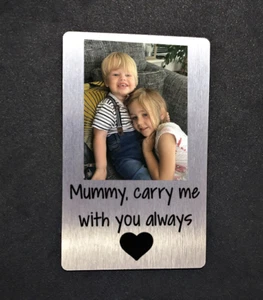 Mummy Gift Mother's Day Personalised Wallet Card Special Birthday Keepsake Gift - Picture 1 of 3