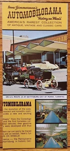 Folleto triple plegable Zimmerman's Automobilorama Pennsylvania circa 1970 - Imagen 1 de 1