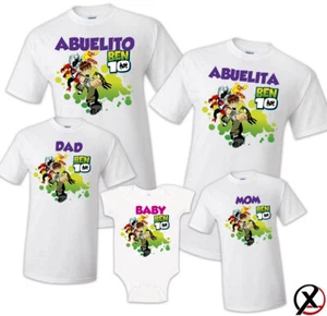 Ben 10 Family T-shirt  Birthday Matching Party Celebration Reunion Tee Mom Dad 2 - Picture 1 of 11